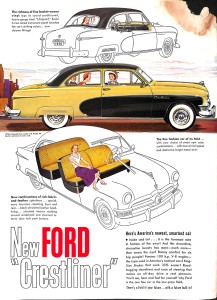 1950 ad for Ford Crestliner