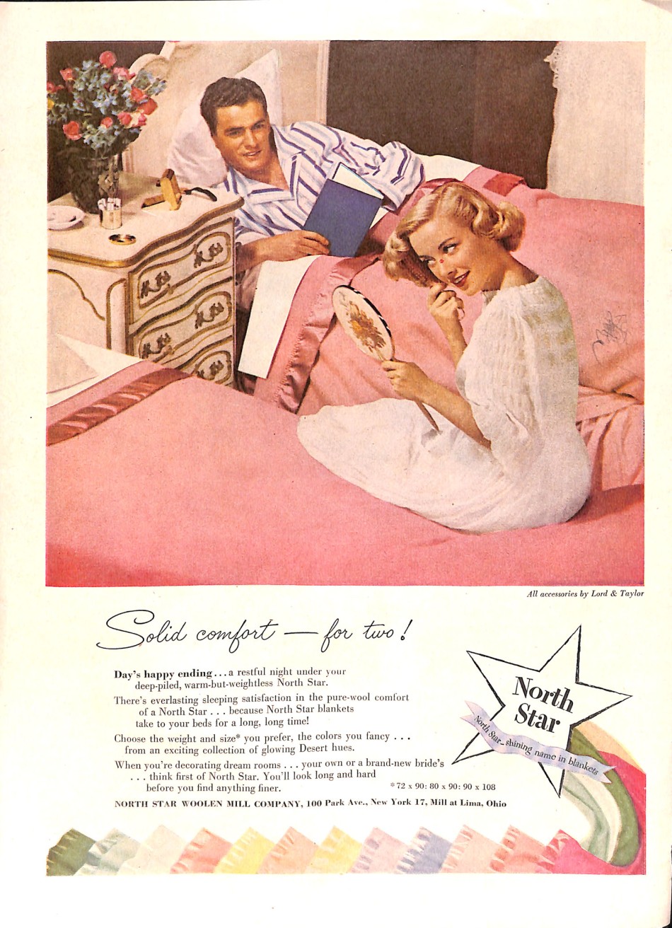 1951 couple in twin beds